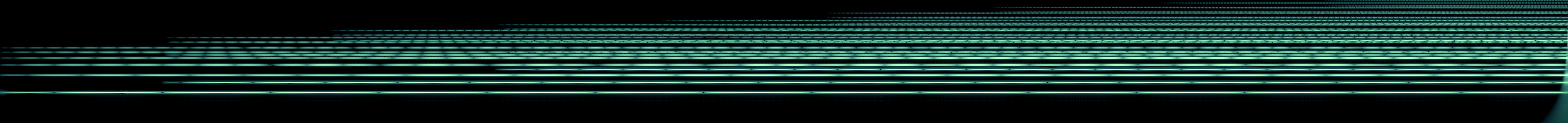 a warm field of horizontal bands filling the whole frame left to right, never going dark — light accumulating