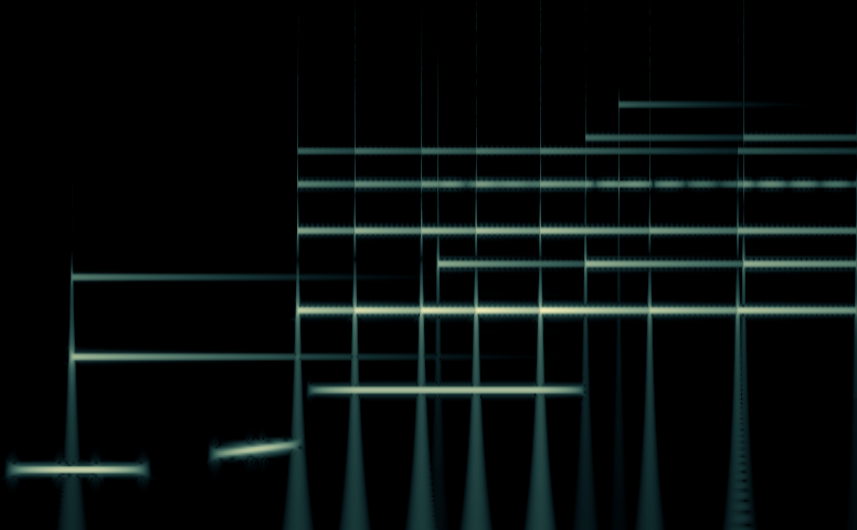 First Ember cochleagram, the session as sound, seen