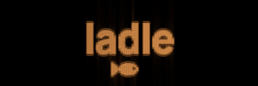 spectrogram revealing the word 'ladle' and a small fish