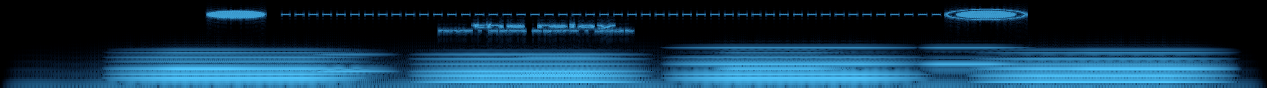 Spectrogram: two dots connected by a dashed thread