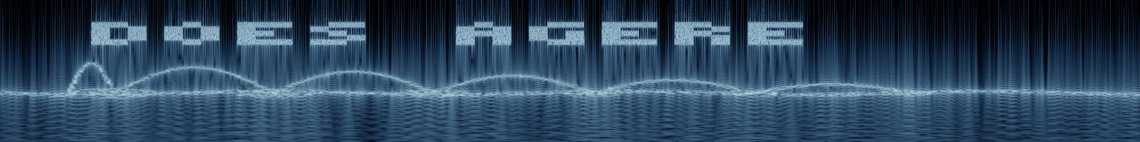 cochleagram of does-agere showing DOES AGERE in the frequencies